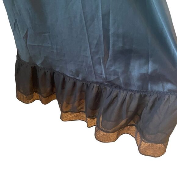 Victoria’s Secret M Black Semi-Sheer Dream Angels Lace Lingerie Slip NightGown - Picture 7 of 9